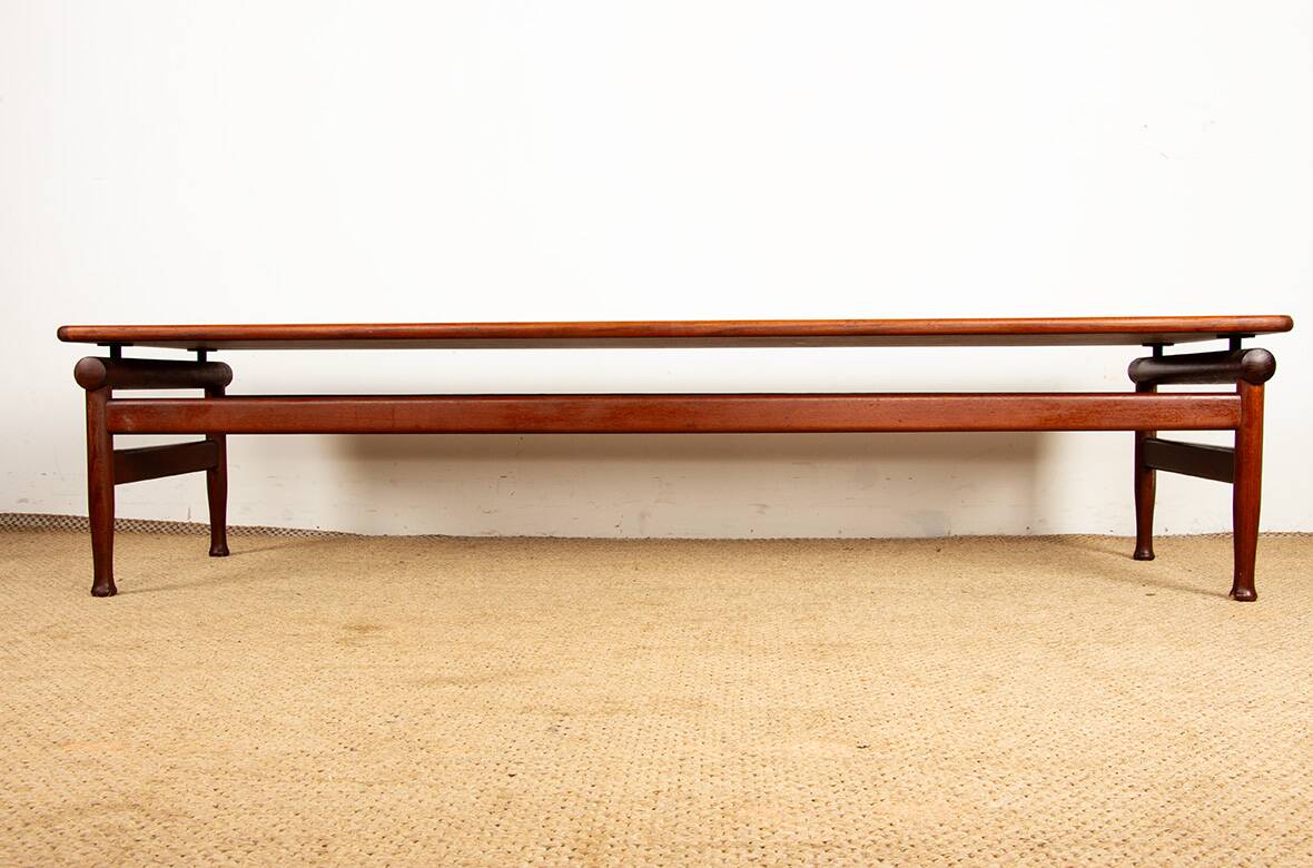 Very Large Danish Teak Coffee Table or Hall Bench by Borge Mogensen.