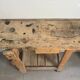 Genuine vintage wooden workbench from the 1960s stamped Grenade.