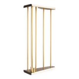 vintage formica and brass coat rack, cloakroom, hooks, hanger, shelf, hooks, coat hooks, decoration