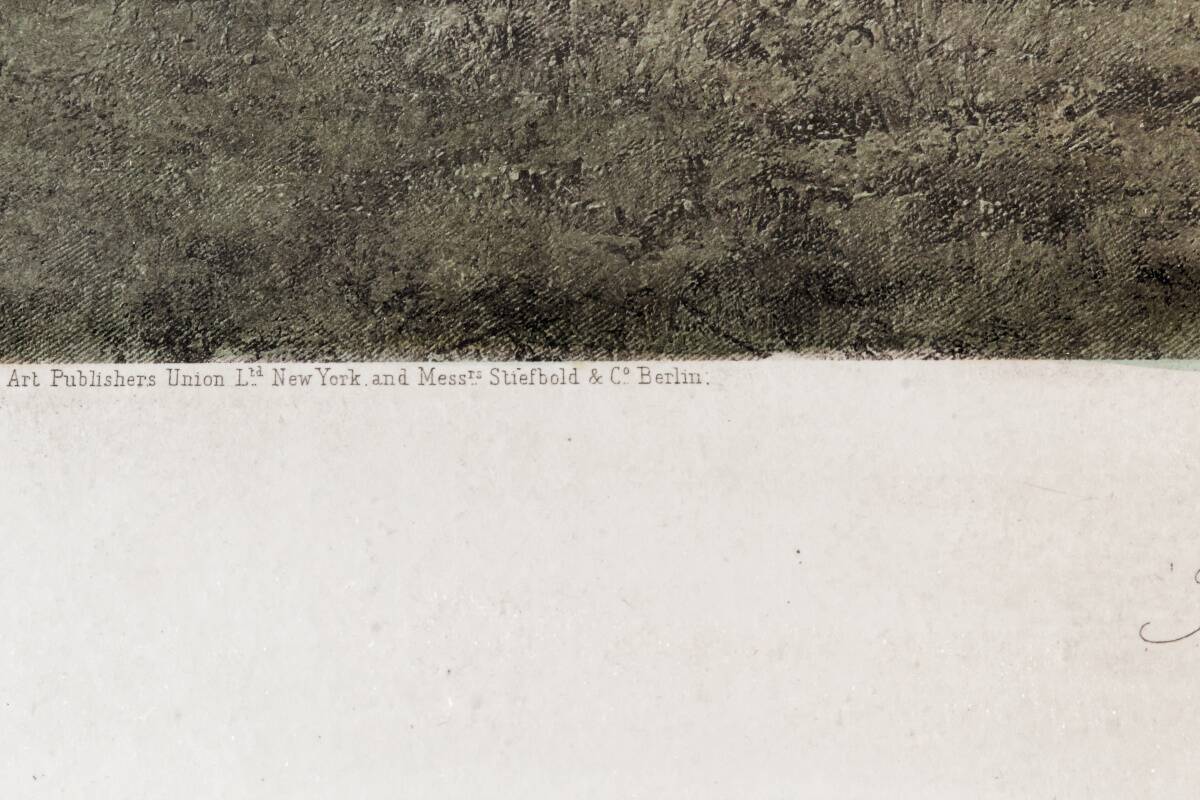 Colour lithograph, "The putting green" Golf, after Douglas Adams.