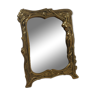 Miroir ancien en laiton à poser