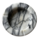 Large round ashtray in white and grey marble