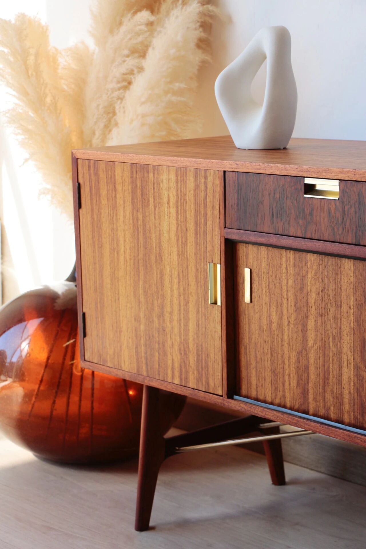 Buffet Herbert E Gibbs | Enfilade vintage mid-century