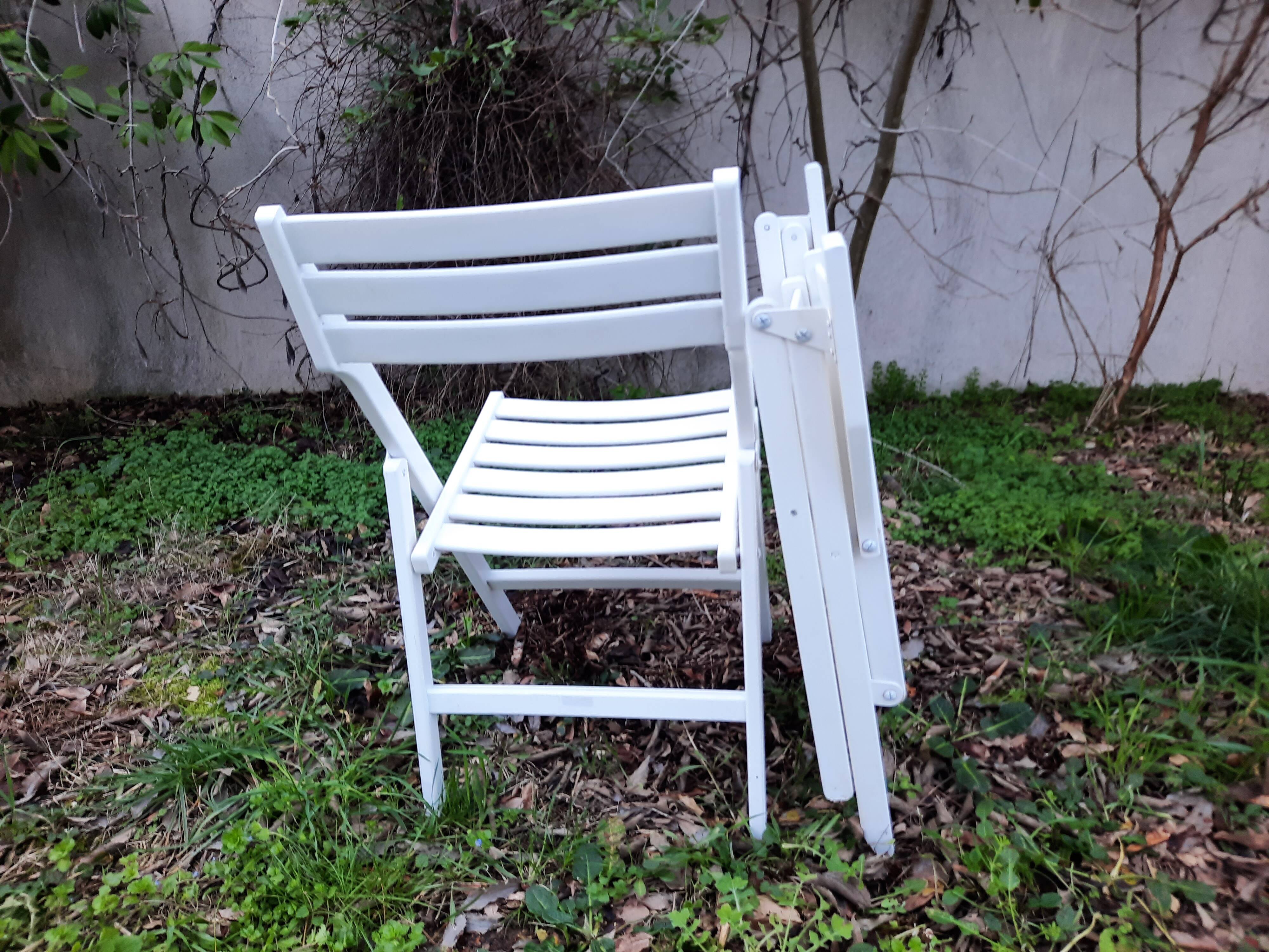 Sièges de jardin vintage en bois