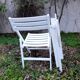 Sièges de jardin vintage en bois