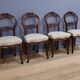 Suite de 4 chaises en acajou, époque Napoléon III - 2ème moitié XIXe