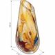 Murano Sommerso Vase OBALL Signed & Labeled 24k Gold H30cm 2.5kg New