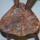 French nursing chair hand-carved in chestnut around 1760