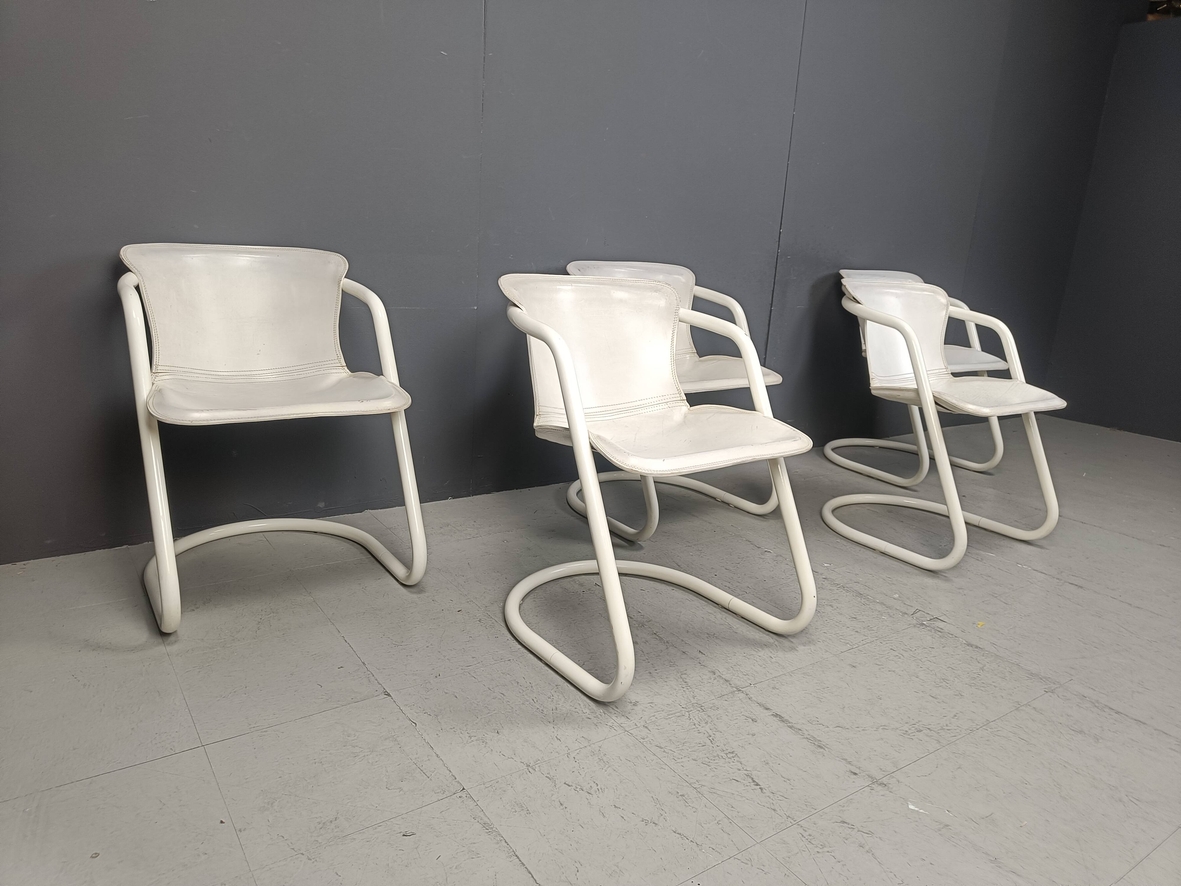 Vintage dining chairs by Metaform, set of 5 - 1970s