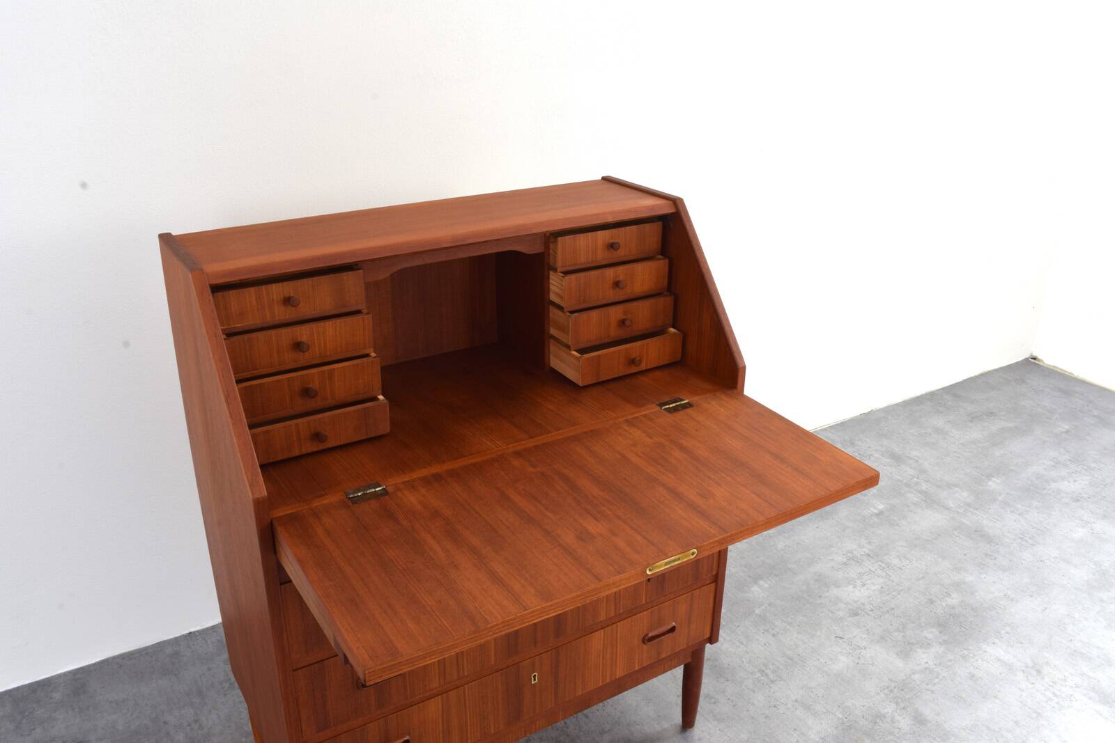Mid-Century Danish Teak Secretary, 1960s.