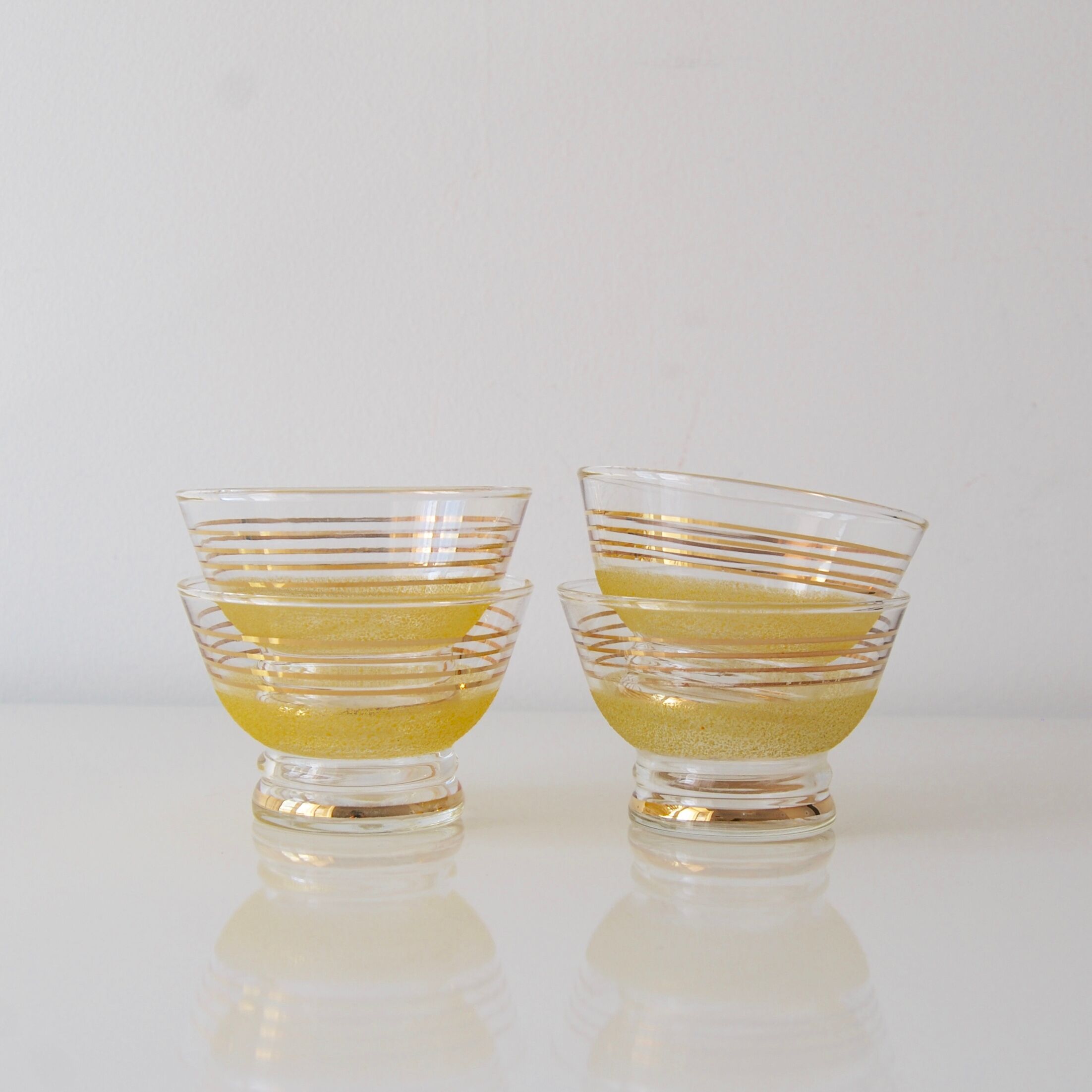 Lemon Granita glass cups