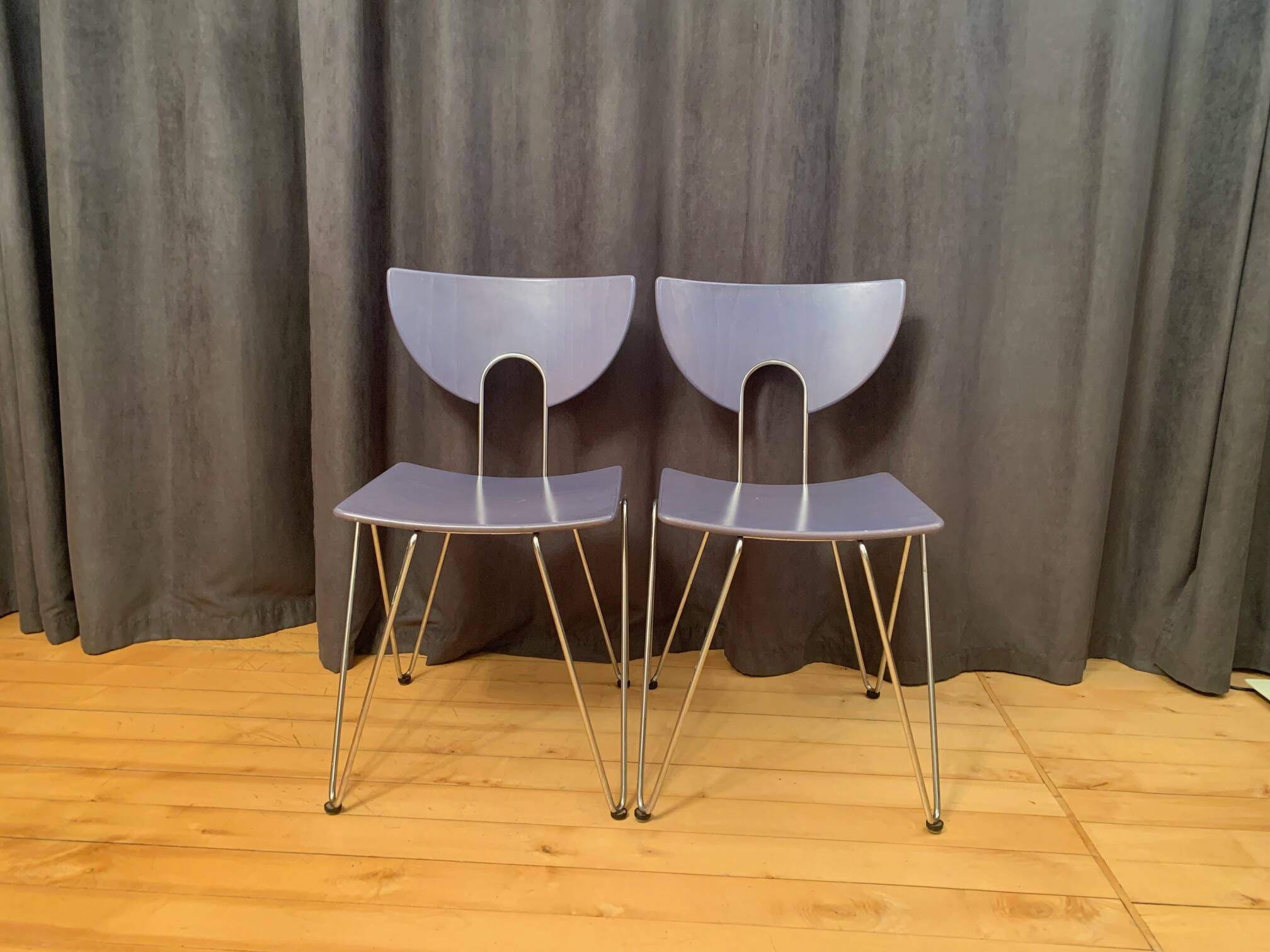 Pair of Mikado 1800 chairs, designed by Walter Leeman, Kusch+Co, Germany, 1970s