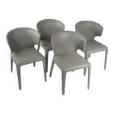 4 "Hola 367" chairs by Hannes Wettstein for Cassina