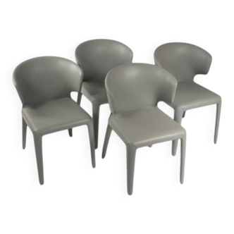 4 "Hola 367" chairs by Hannes Wettstein for Cassina