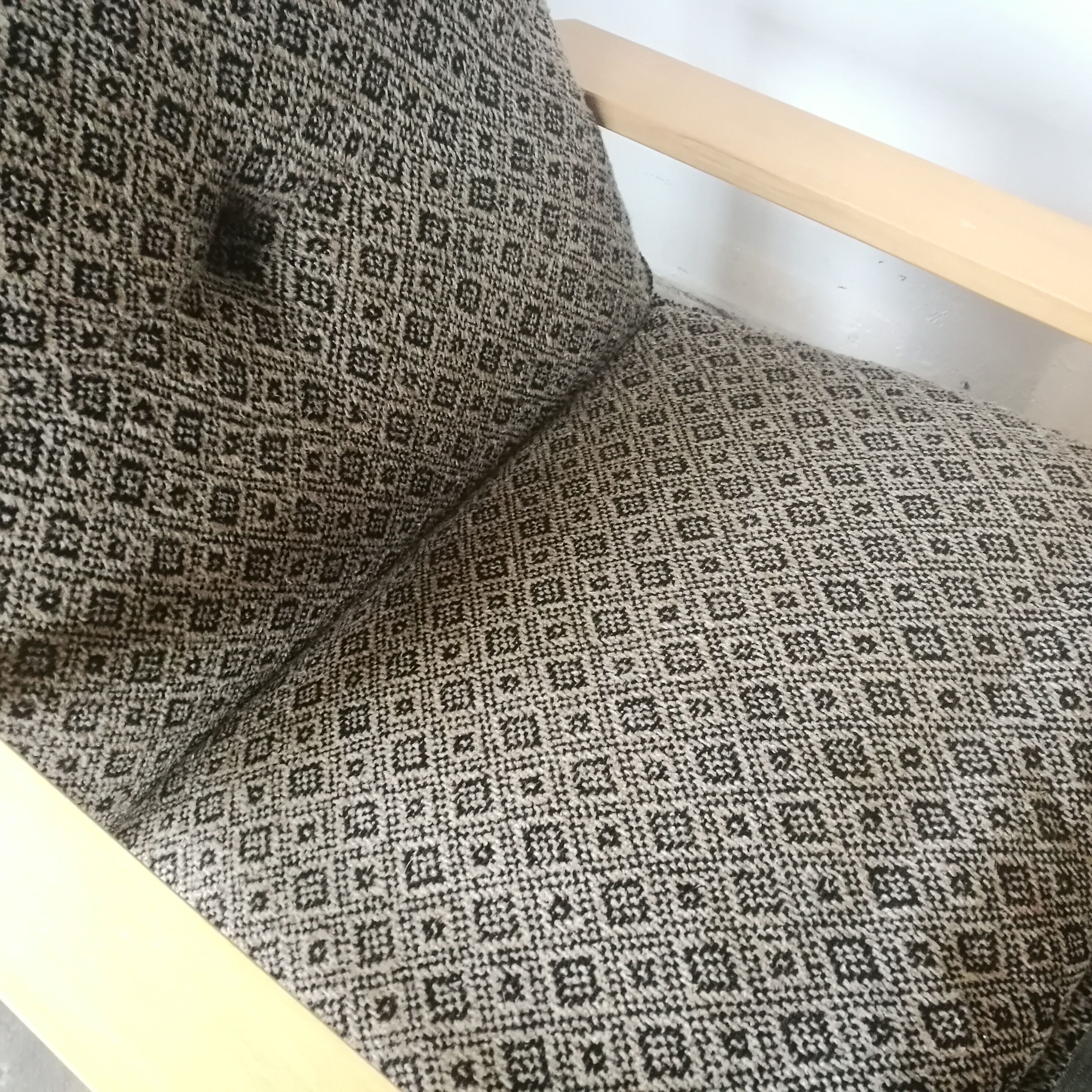 Paire de fauteuils vintage en bois