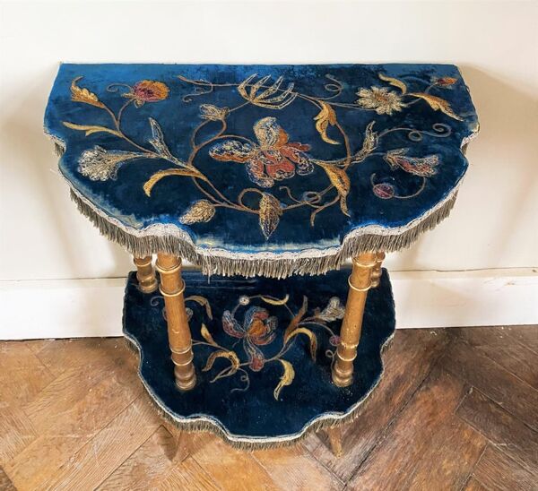 Console demi-lune période Napoléon III