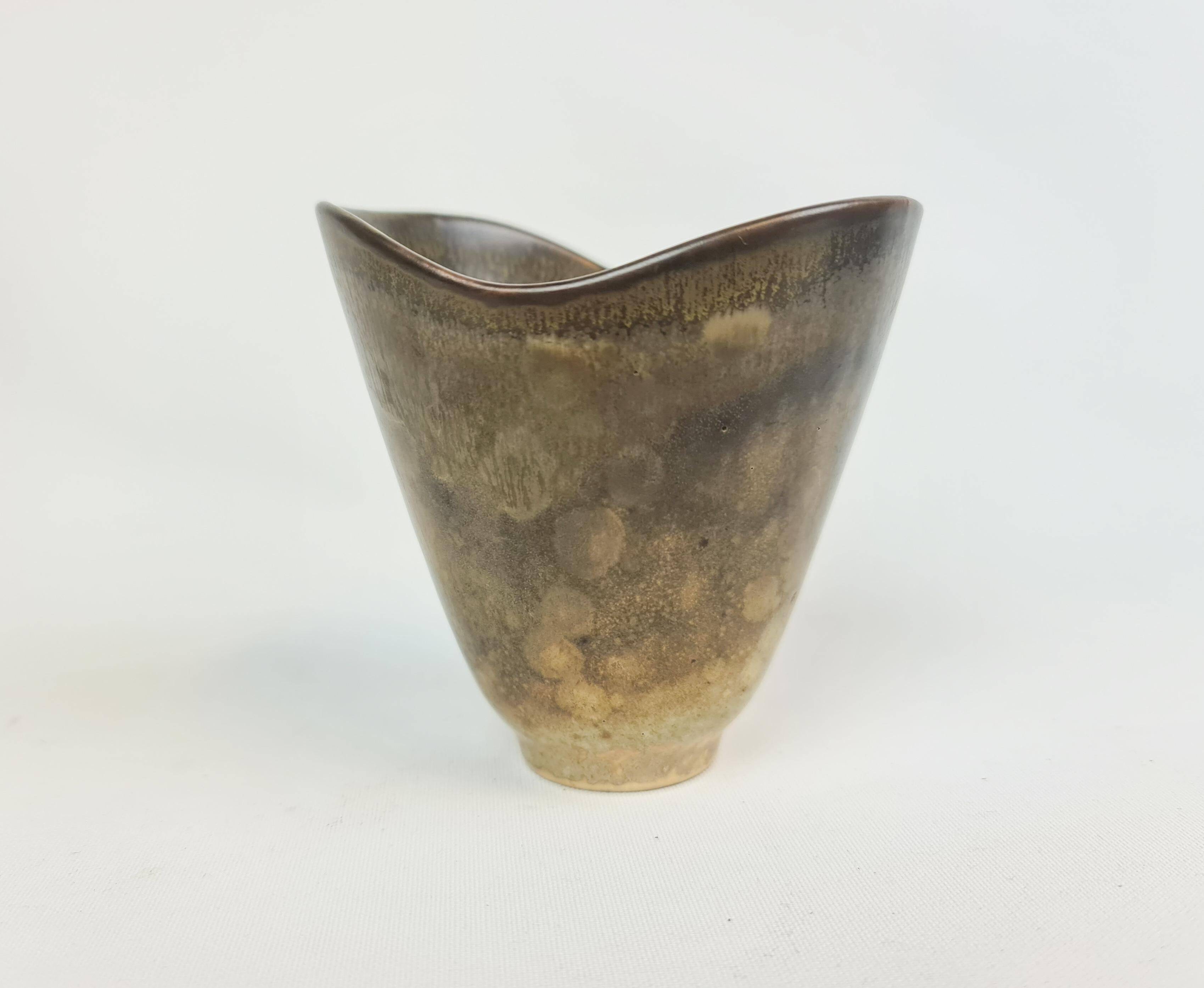 Mid-century ceramic vase by Carl-Harry Stålhane for Rörstrand, Sweden, 1950s.