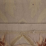 Handmade Beige Wool Needlepoint Tapestry Rug- 69x140cm