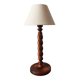 French lamp from the mid-20th century in twisted wood.