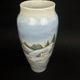 Copenhagen porcelain vase, hand-painted winter decoration, circa 1900-1920.