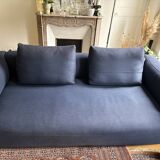 Contemporary blue fabric sofa Zanotta