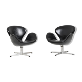 Pair of old Swan armchairs by Arne Jacobsen for Fritz Hansen 1963