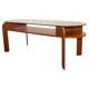 Vintage glass coffee table from czechoslovakia, 1980s