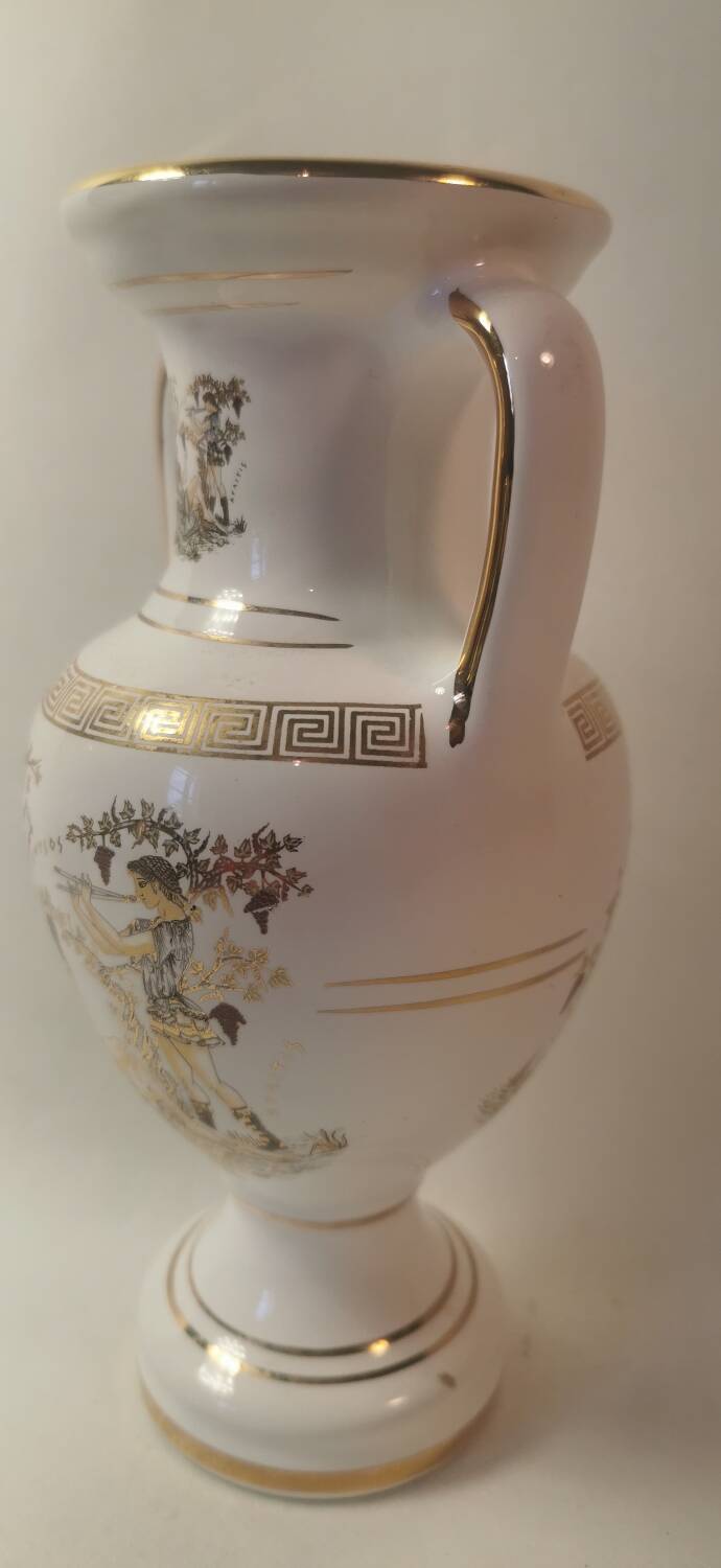 Greek Urn Vase - 24k Gold Decorations - Greek Mythology