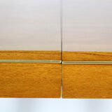 Square oak veneered folding table from Jitona, 1960