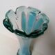 Vase pâte de verre bleu Murano