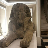 Pair of stone sphinxes