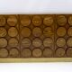 Brutalist Italian Chestnut Wood and Brass Bar Cabinet, 1970s