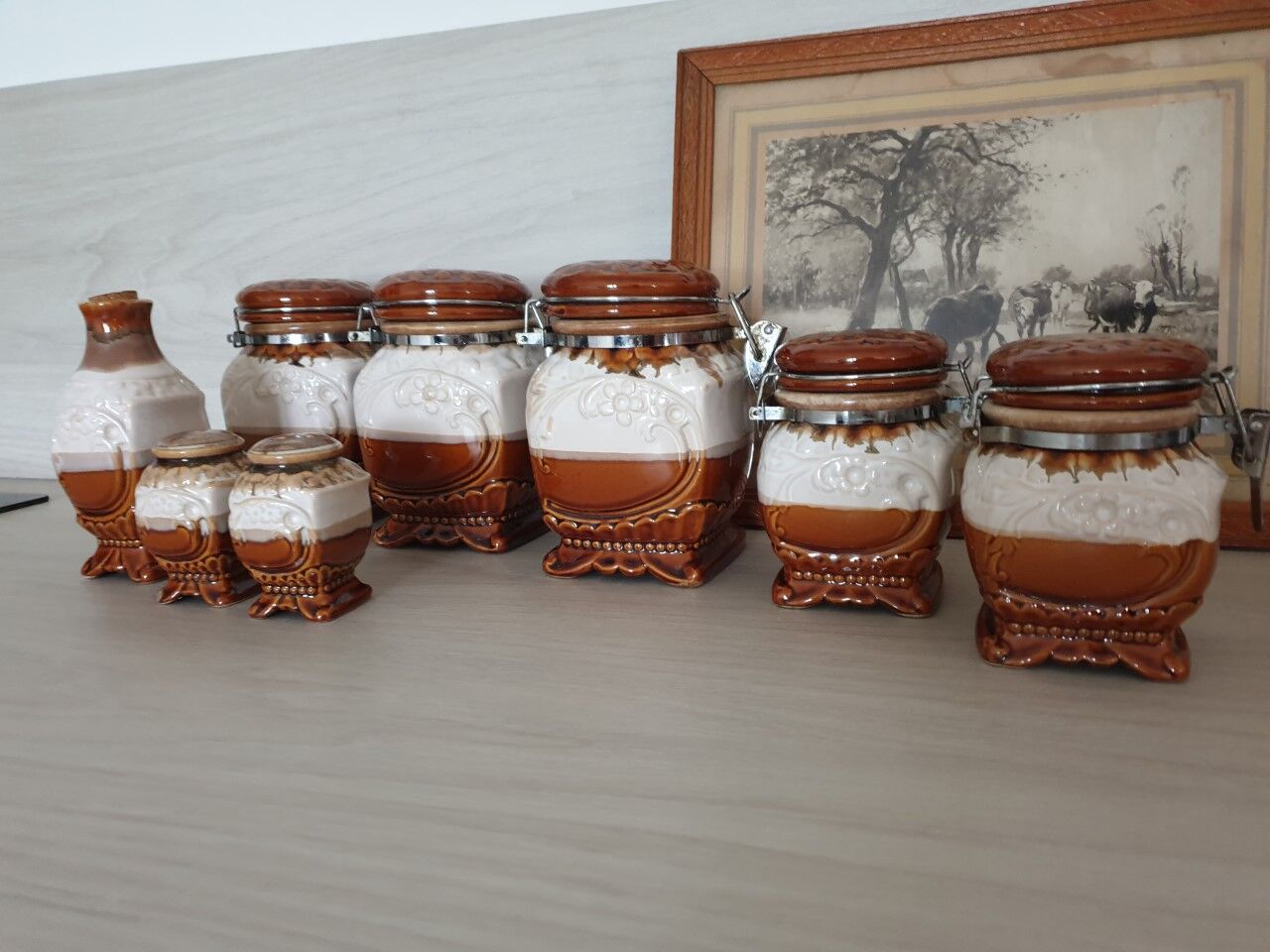 Vintage spice pots