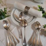 10 cuillères de table en Métal argenté
