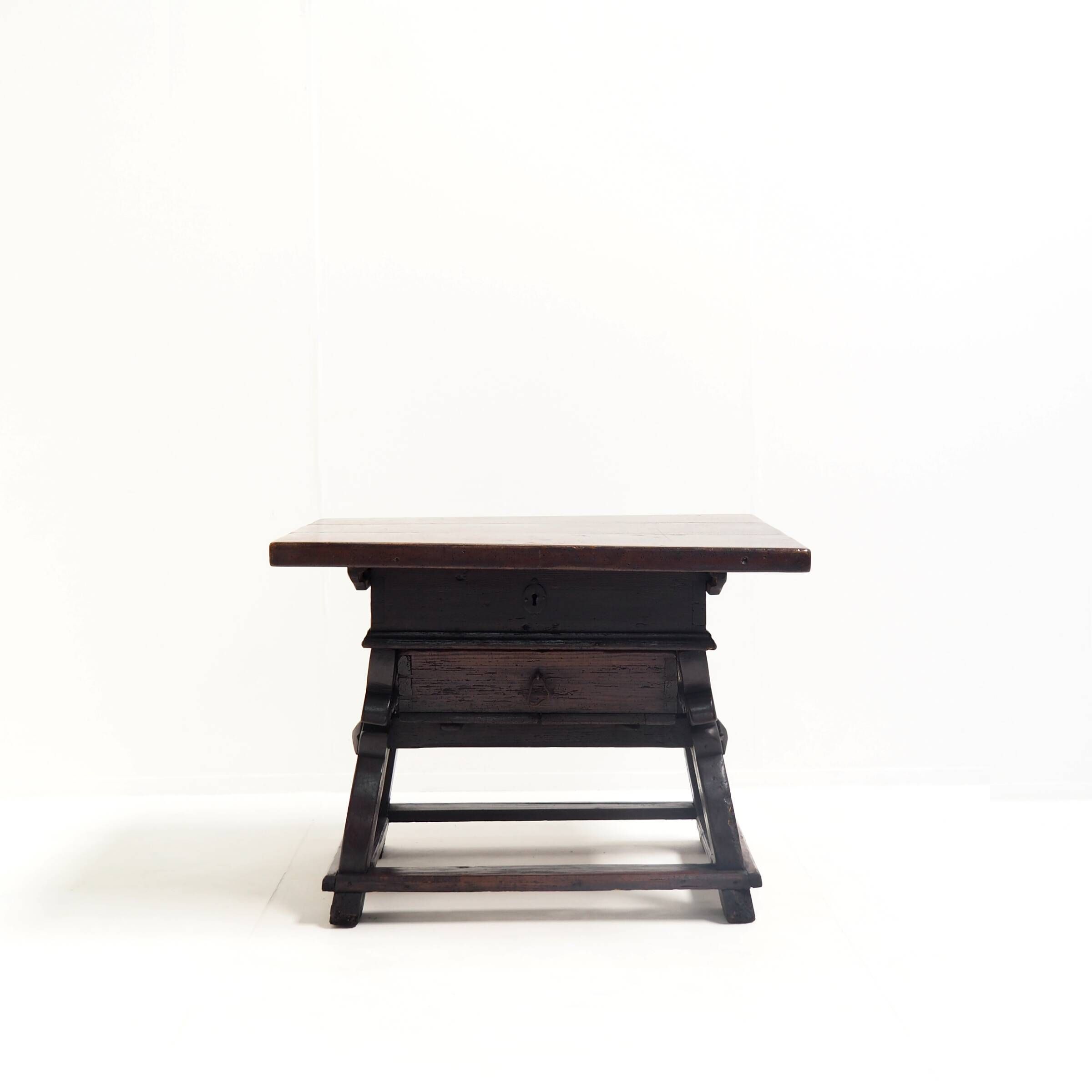 Antique Banker’s Rent Table with Sliding Top, 18th Century