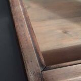 Old sloping pine display case