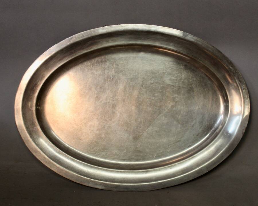 Large silver plated dish