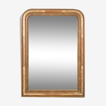 Miroir antique or rouge 92x130cm