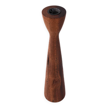 Teak candlestick, Danish design, 1960s, made in Denmark