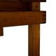 Vintage Pinewood Slatted Coffee Table Design 1970s
