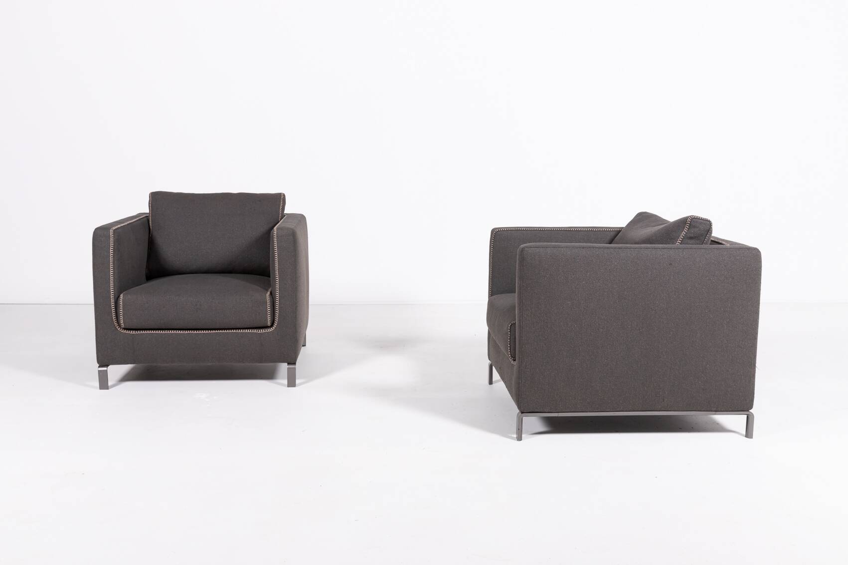 Pair of B&B Italia ‘Ray’ armchairs designed by Antonio Citterio