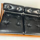 Vintage leather sofa daybed GS 195 by Gianni Songia for Sormani