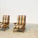 1970's Italian lounge chairs with a funky twist
