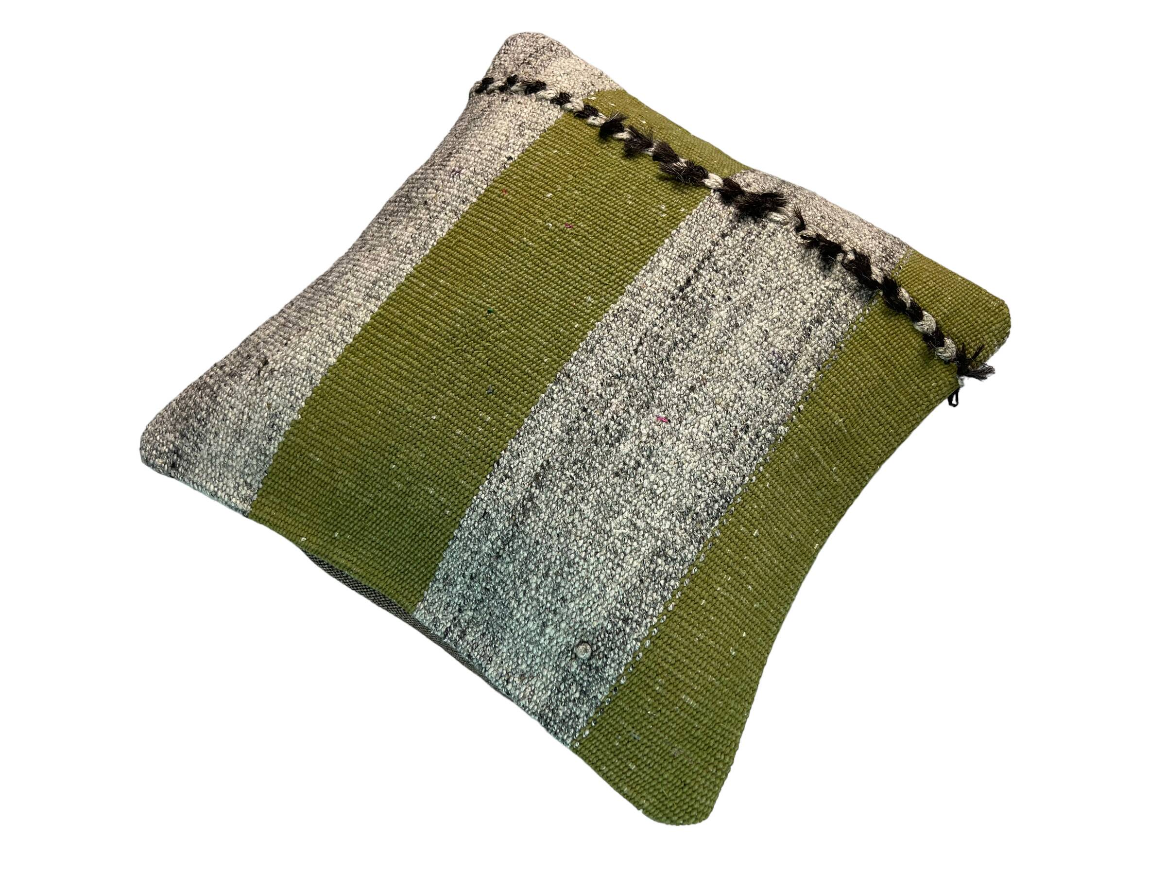 Vintage turkish kilim cushion cover , 40 x 40 cm