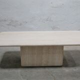Vintage coffee table in travertine