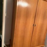 Light oak veneered wardrobe