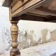 Solid oak drapery farmhouse table 2m5 XL