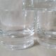 Glasses with thick bottom water or vintage spirits 70