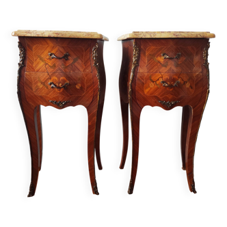 Pair of Louis XV style bedside tables
