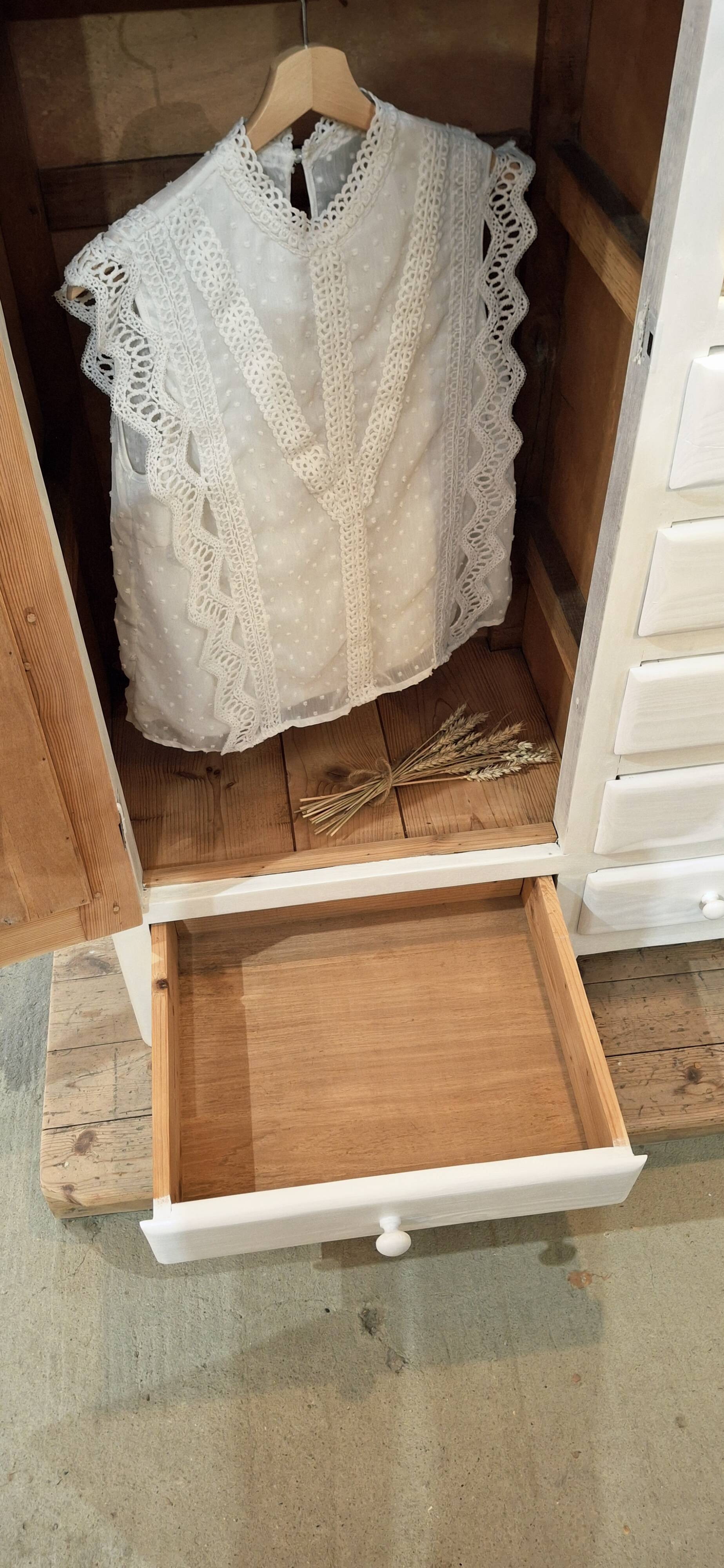 Vintage asymmetrical wardrobe